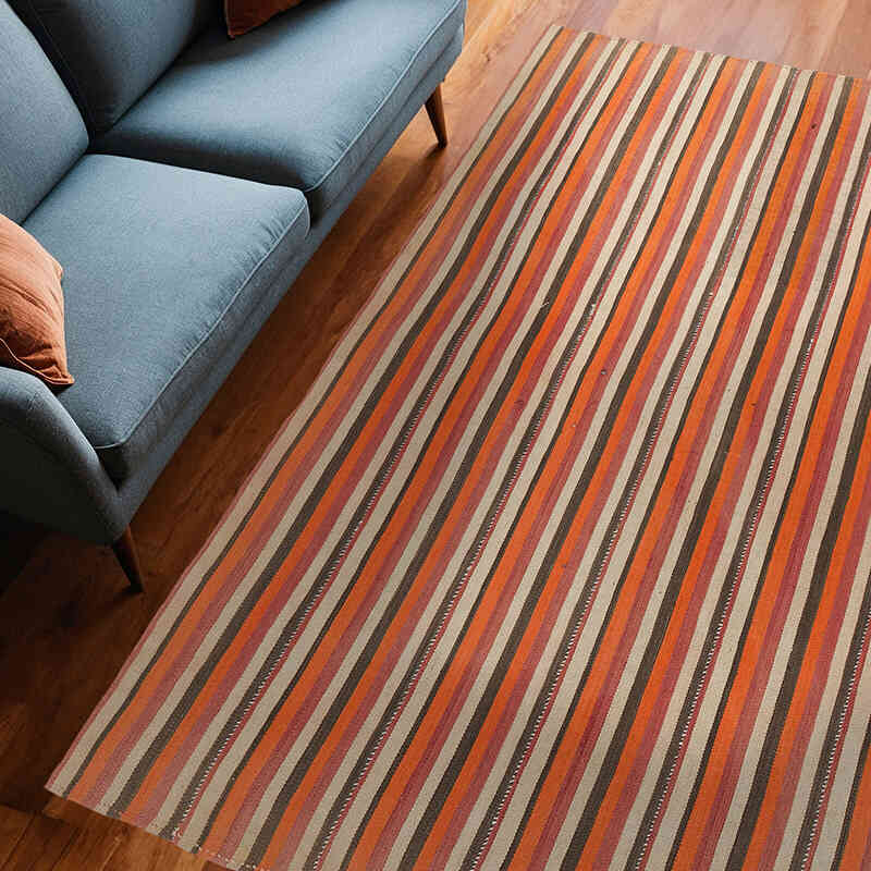 Alfombra Vintage Anatolian Kilim - 183 cm x 250 cm - K0077025