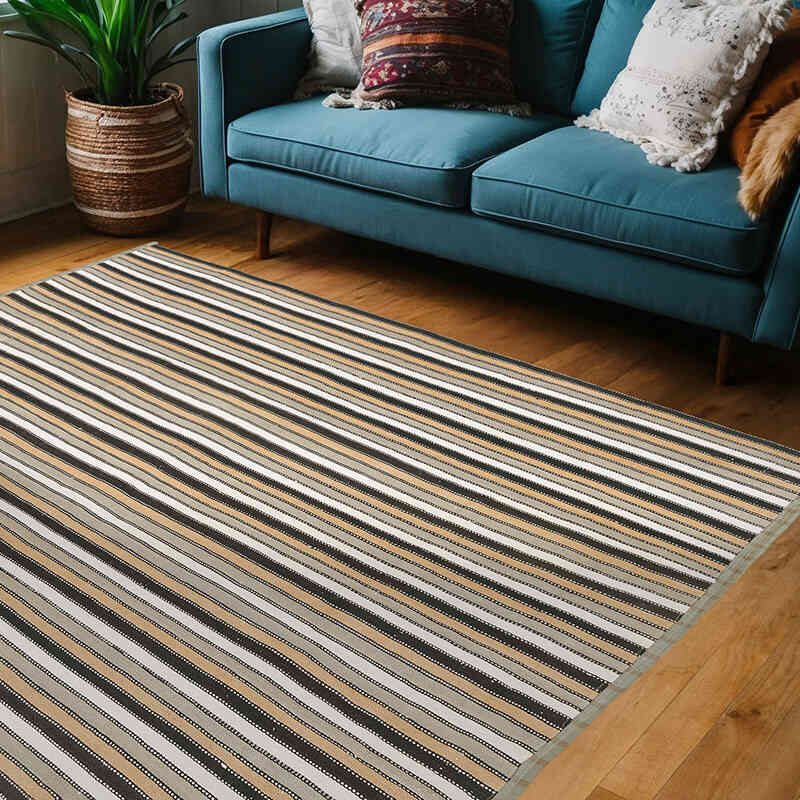Alfombra Vintage Anatolian Kilim - 162 cm x 215 cm - K0077026