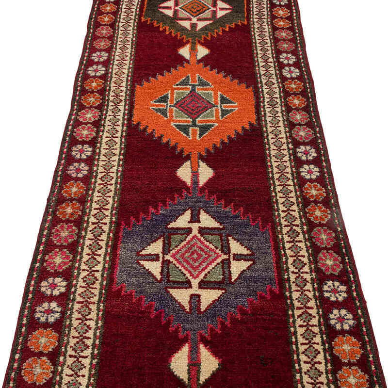 Vintage Tribal Runner Rug - 2' 7" x 12' 2" (31" x 146") - K0077035