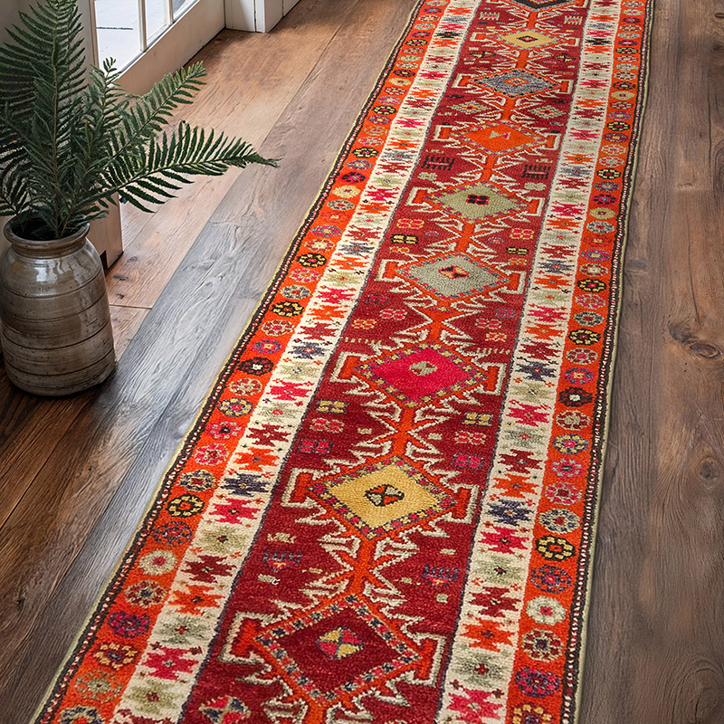 Vintage Anadolu Yolluk - 82 cm x 360 cm - K0077036
