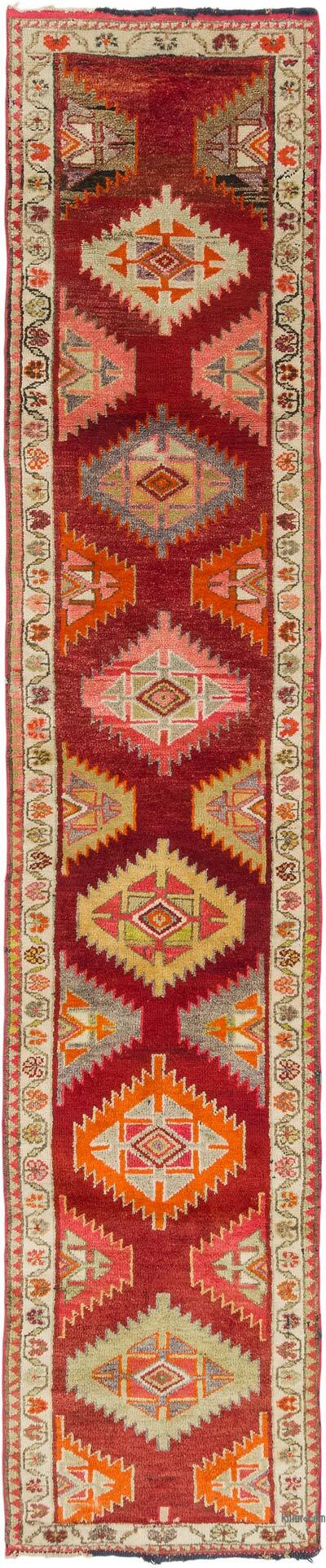 Vintage Tribal Runner Rug - 2' 10" x 13' 7" (34" x 163")