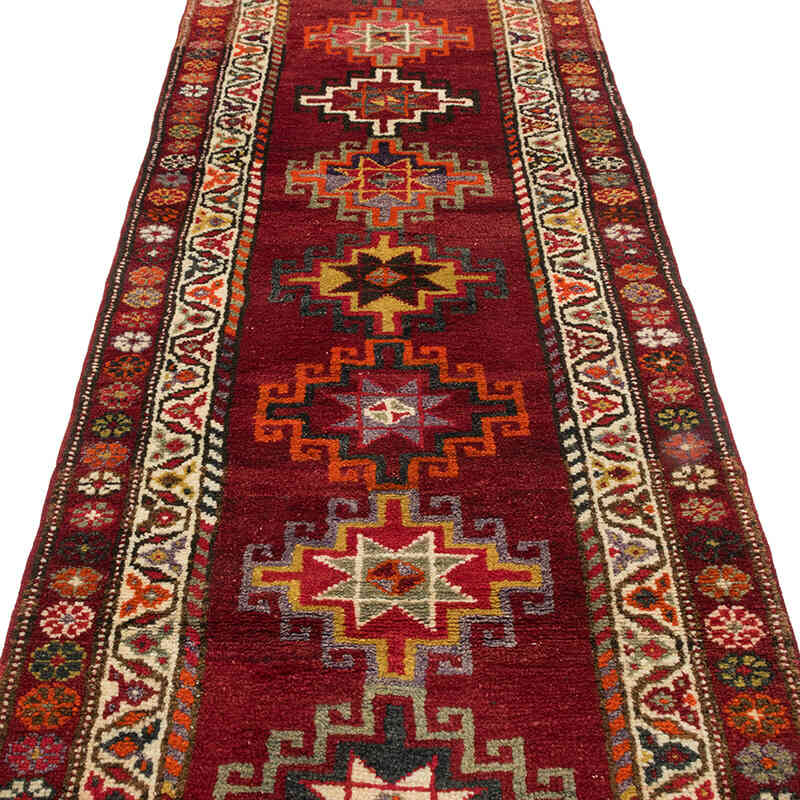 Vintage Tribal Runner Rug - 2' 11" x 13' 4" (35" x 160") - K0077043