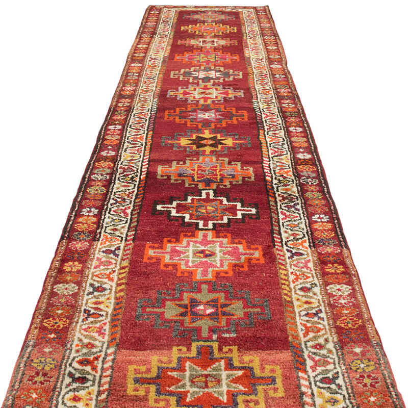 Vintage Tribal Runner Rug - 2' 11" x 13' 4" (35" x 160") - K0077043