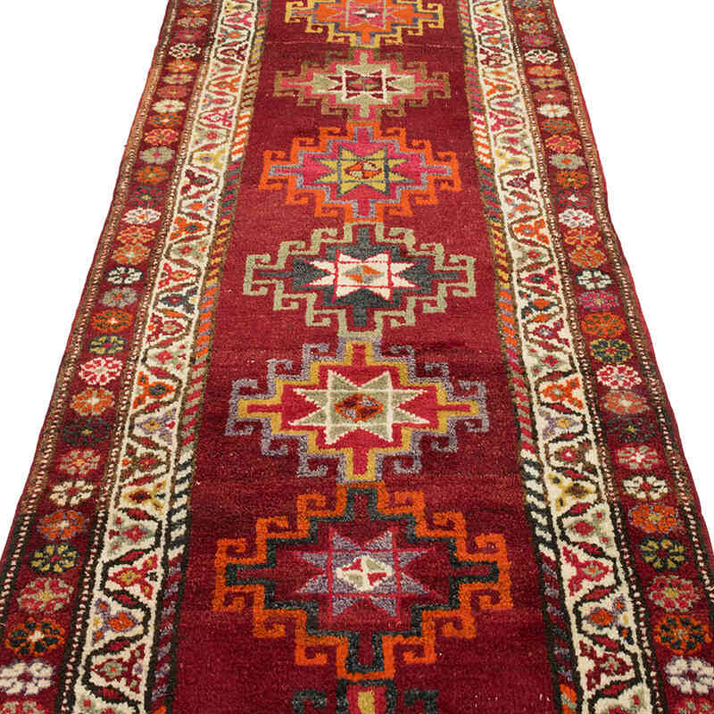 Vintage Tribal Runner Rug - 2' 11" x 13' 4" (35" x 160") - K0077043