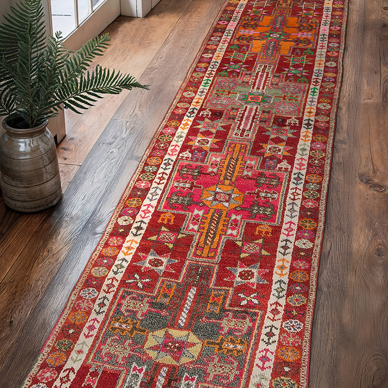 Vintage Anadolu Yolluk - 87 cm x 375 cm - K0077045