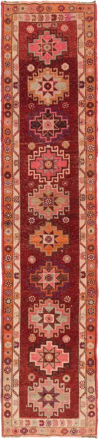 Vintage Anadolu Yolluk - 88 cm x 394 cm