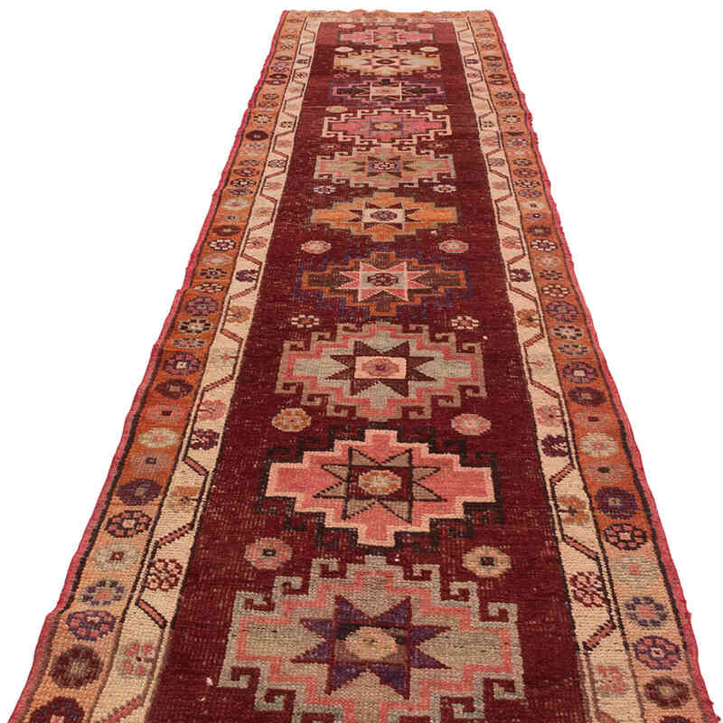 Vintage Tribal Runner Rug - 2' 11" x 12' 11" (35" x 155") - K0077047