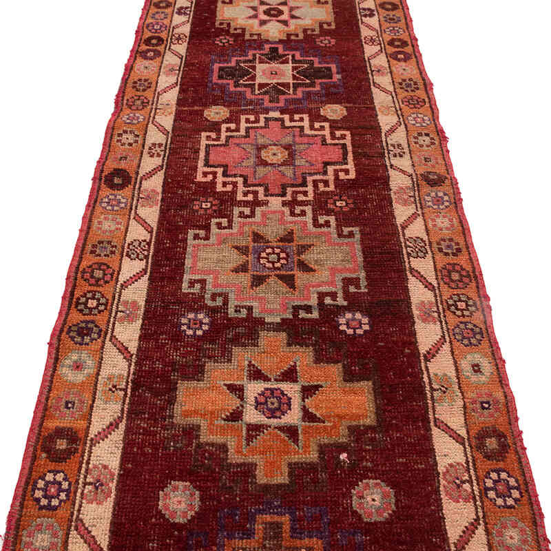 Vintage Tribal Runner Rug - 2' 11" x 12' 11" (35" x 155") - K0077047
