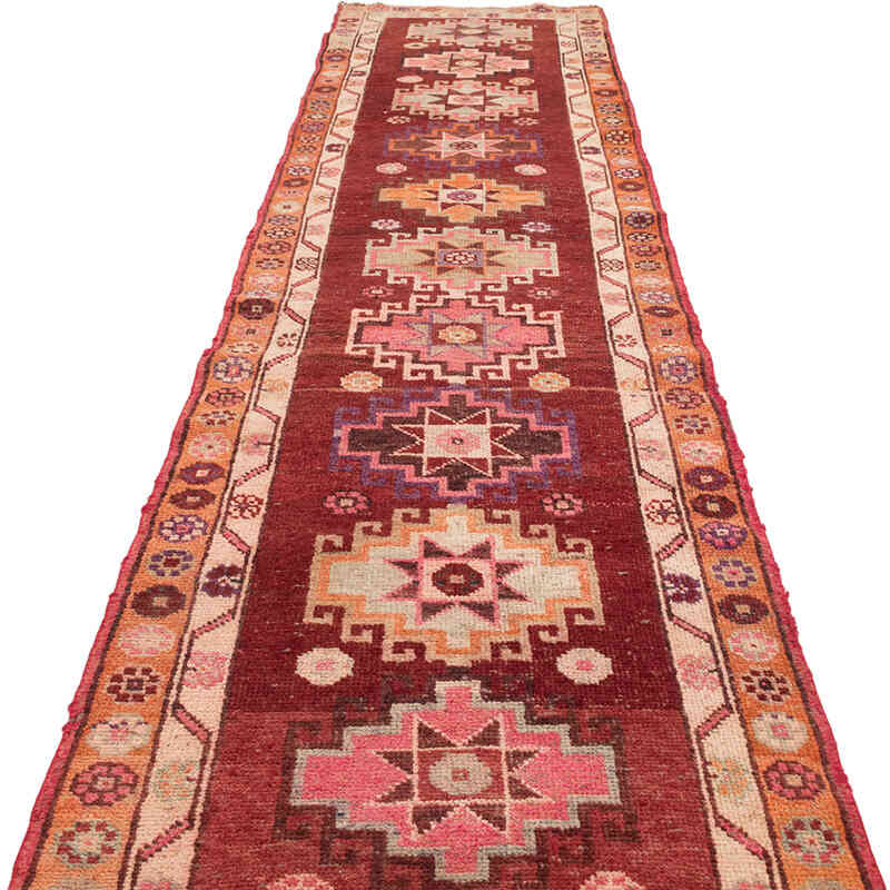 Vintage Tribal Runner Rug - 2' 11" x 12' 11" (35" x 155") - K0077047