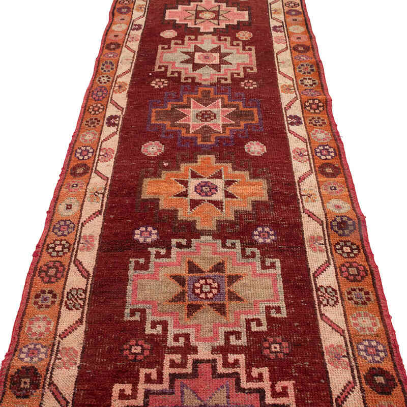 Vintage Tribal Runner Rug - 2' 11" x 12' 11" (35" x 155") - K0077047