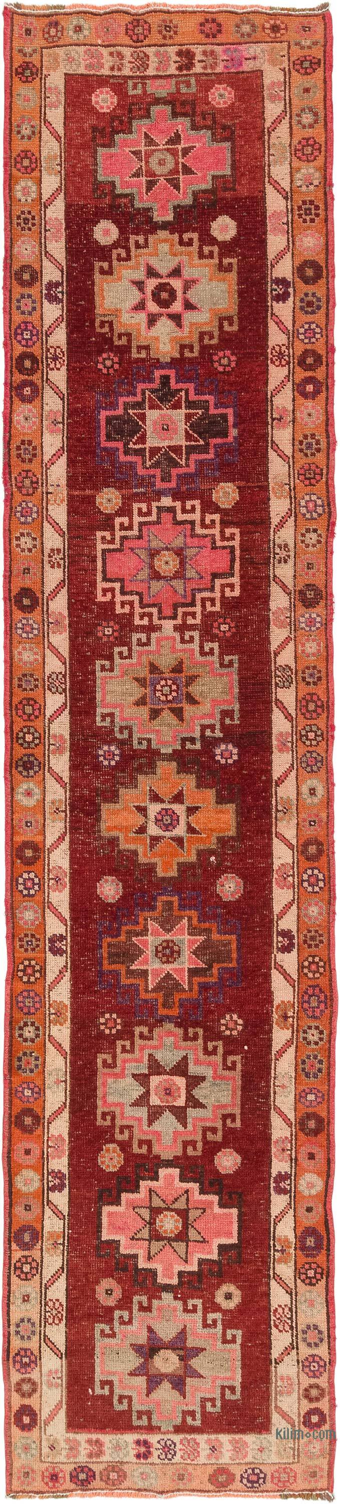 Vintage Tribal Runner Rug - 2' 11" x 12' 11" (35" x 155") - K0077047