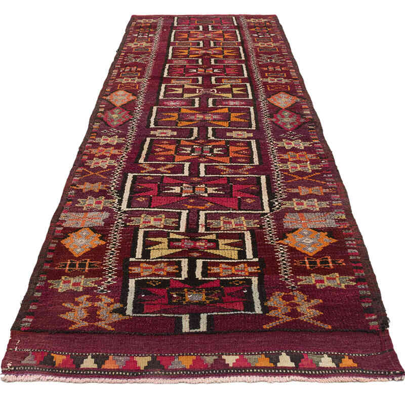 Vintage Tribal Runner Rug - 3' 4" x 11' 1" (40" x 133") - K0077049