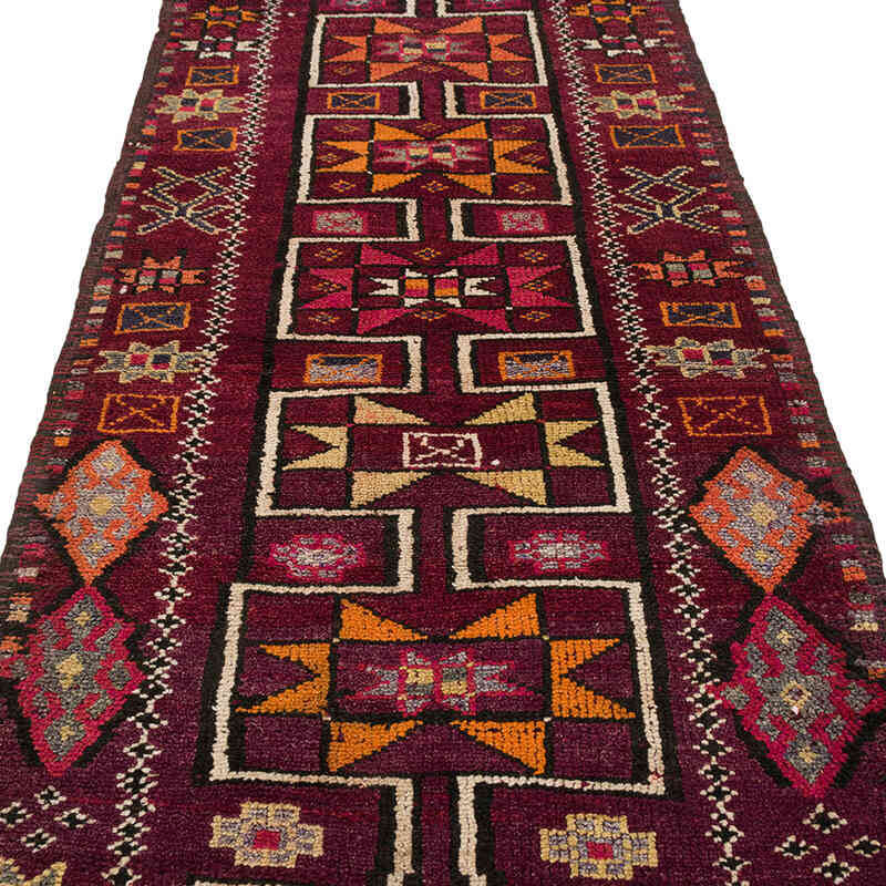 Vintage Tribal Runner Rug - 3' 4" x 11' 1" (40" x 133") - K0077049