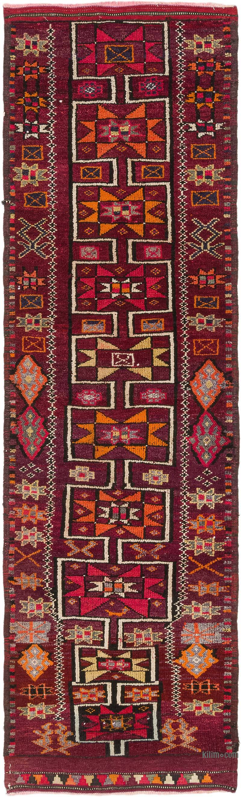 Vintage Tribal Runner Rug - 3' 4" x 11' 1" (40" x 133") - K0077049