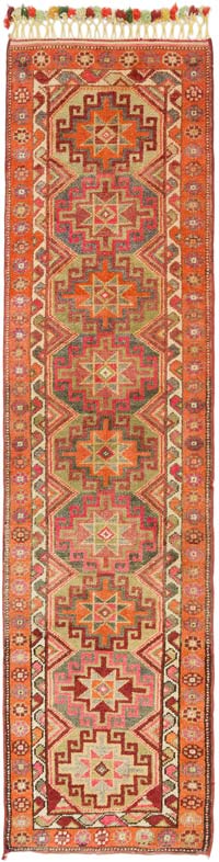 Alfombra Vintage de pasillo - 85 cm x 337 cm