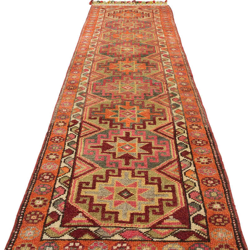 Alfombra Vintage de pasillo - 85 cm x 337 cm - K0077052