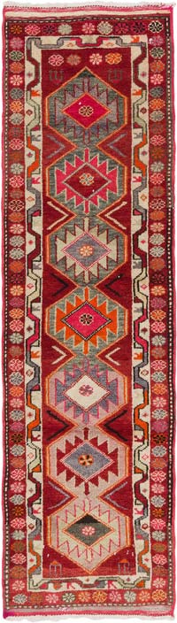 Vintage Anadolu Yolluk - 90 cm x 310 cm