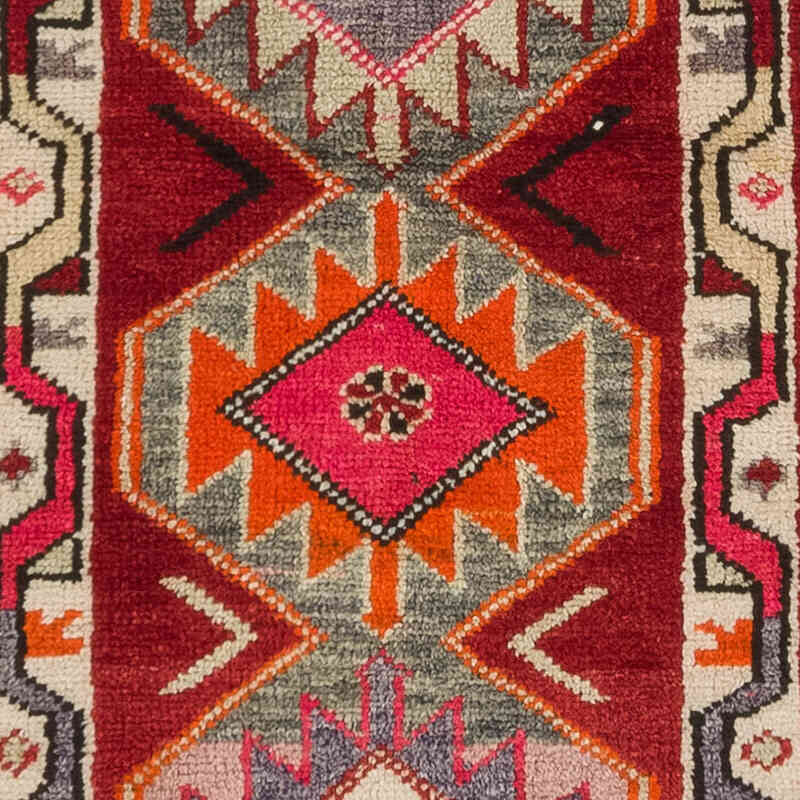 Vintage Tribal Runner Rug - 2' 11" x 10' 2" (35" x 122") - K0077055