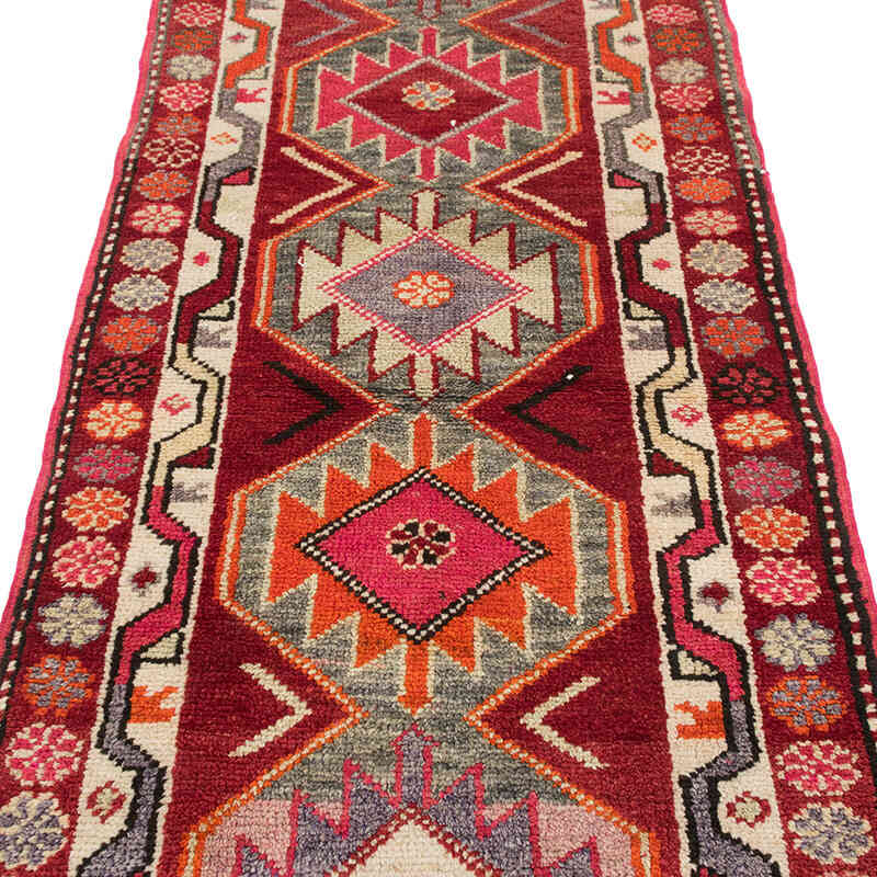 Vintage Tribal Runner Rug - 2' 11" x 10' 2" (35" x 122") - K0077055