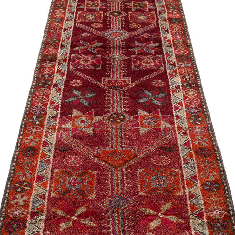 Vintage Tribal Runner Rug - 2' 10" x 12' 5" (34" x 149") - K0077057