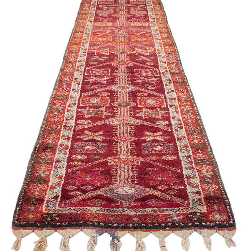 Vintage Tribal Runner Rug - 2' 10" x 12' 5" (34" x 149") - K0077057