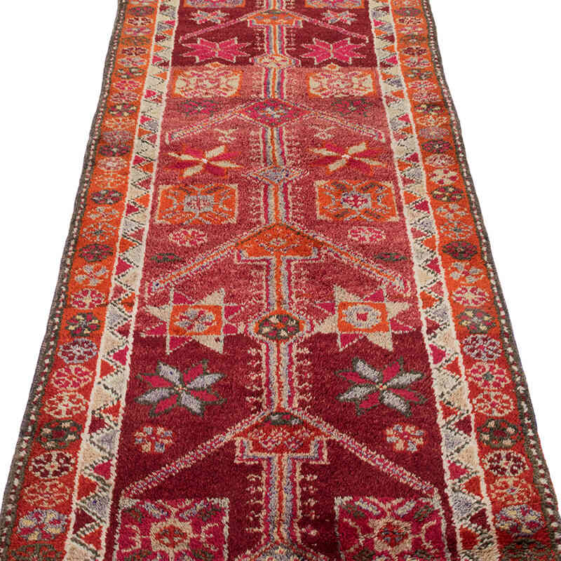 Vintage Tribal Runner Rug - 2' 10" x 12' 5" (34" x 149") - K0077057