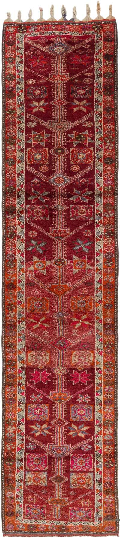 Vintage Tribal Runner Rug - 2' 10" x 12' 5" (34" x 149")