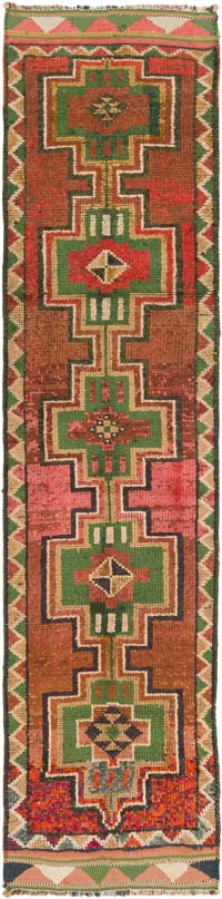 Vintage Anadolu Yolluk - 84 cm x 346 cm