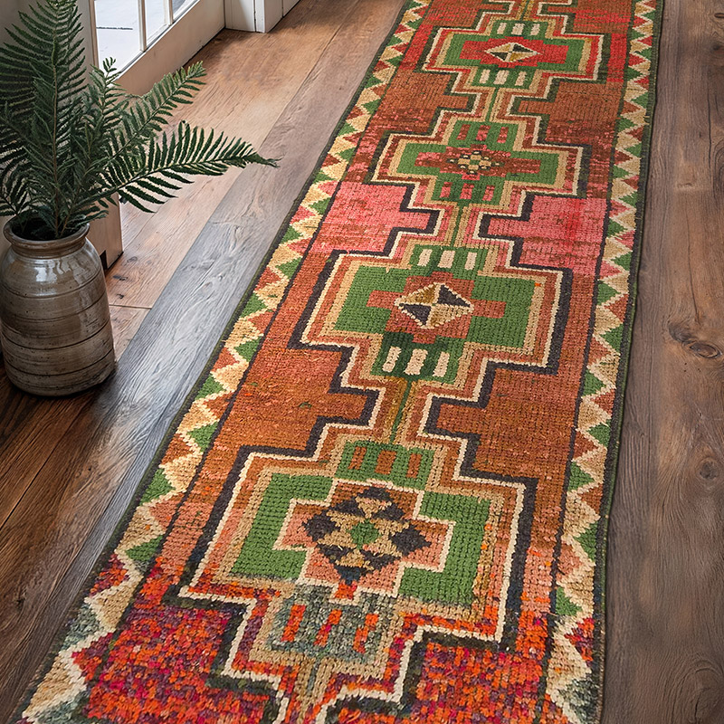 Vintage Anadolu Yolluk - 84 cm x 346 cm - K0077062