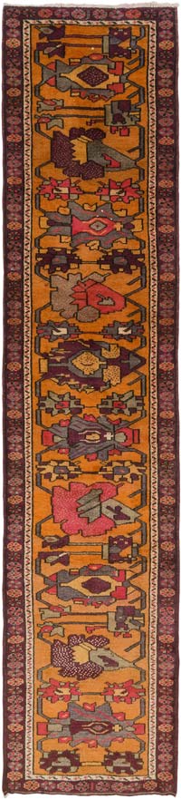Alfombra Vintage de pasillo - 90 cm x 400 cm