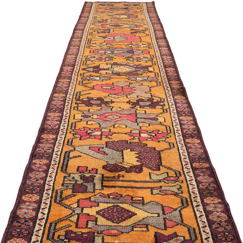 Vintage Tribal Runner Rug - 2' 11" x 13' 1" (35" x 157") - K0077064