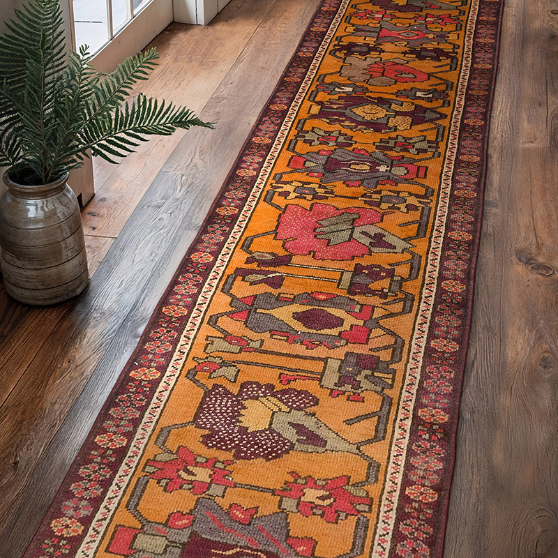 Vintage Tribal Runner Rug - 2' 11" x 13' 1" (35" x 157") - K0077064