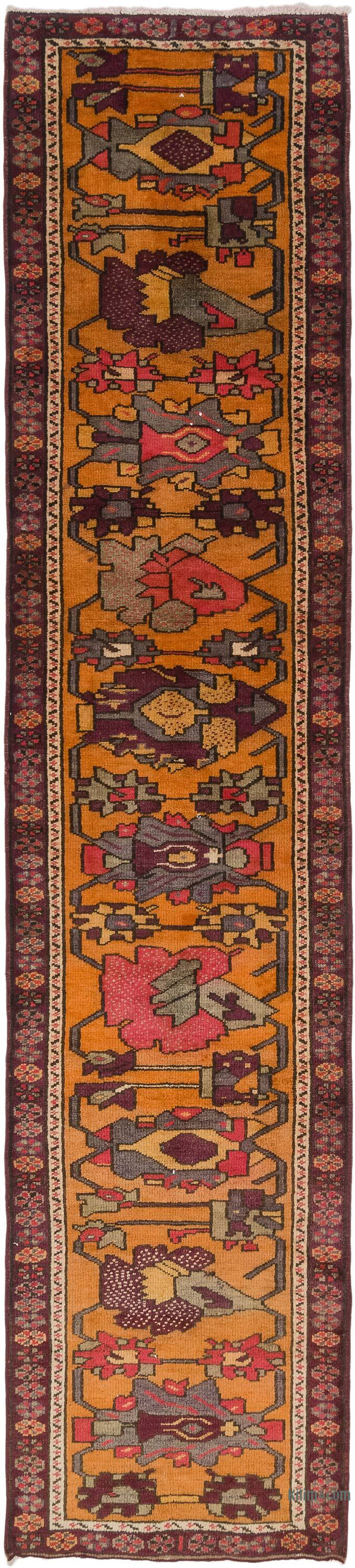 Vintage Tribal Runner Rug - 2' 11" x 13' 1" (35" x 157") - K0077064