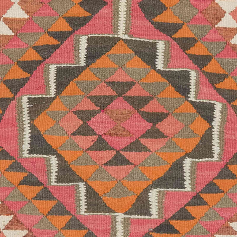 Vintage Tribal Kilim Runner - 3' 2" x 10' 1" (38" x 121") - K0077073