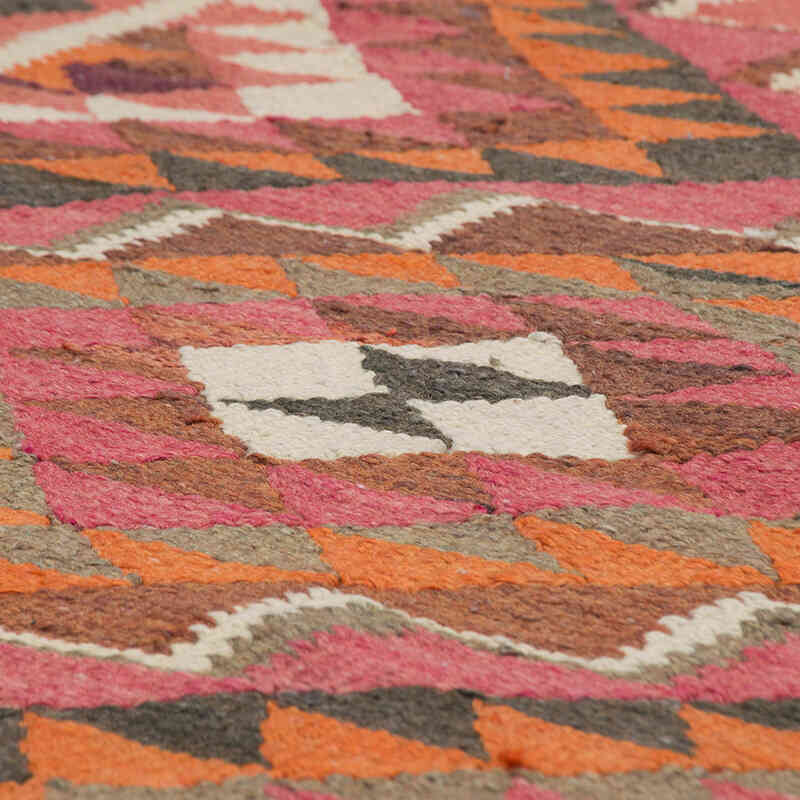 Vintage Tribal Kilim Runner - 3' 2" x 10' 1" (38" x 121") - K0077073
