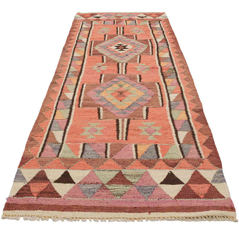 Alfombra Kilim Tribal Vintage - 92 cm x 288 cm - K0077078