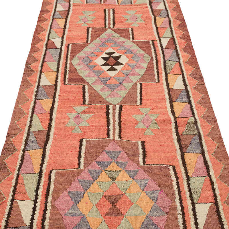 Alfombra Kilim Tribal Vintage - 92 cm x 288 cm - K0077078