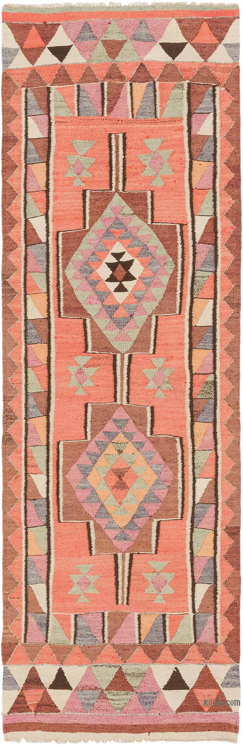 Alfombra Kilim Tribal Vintage - 92 cm x 288 cm - K0077078