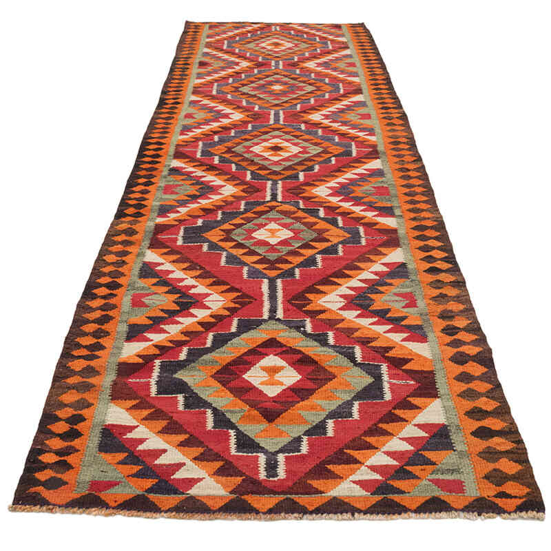 Alfombra Kilim Tribal Vintage - 94 cm x 326 cm - K0077080