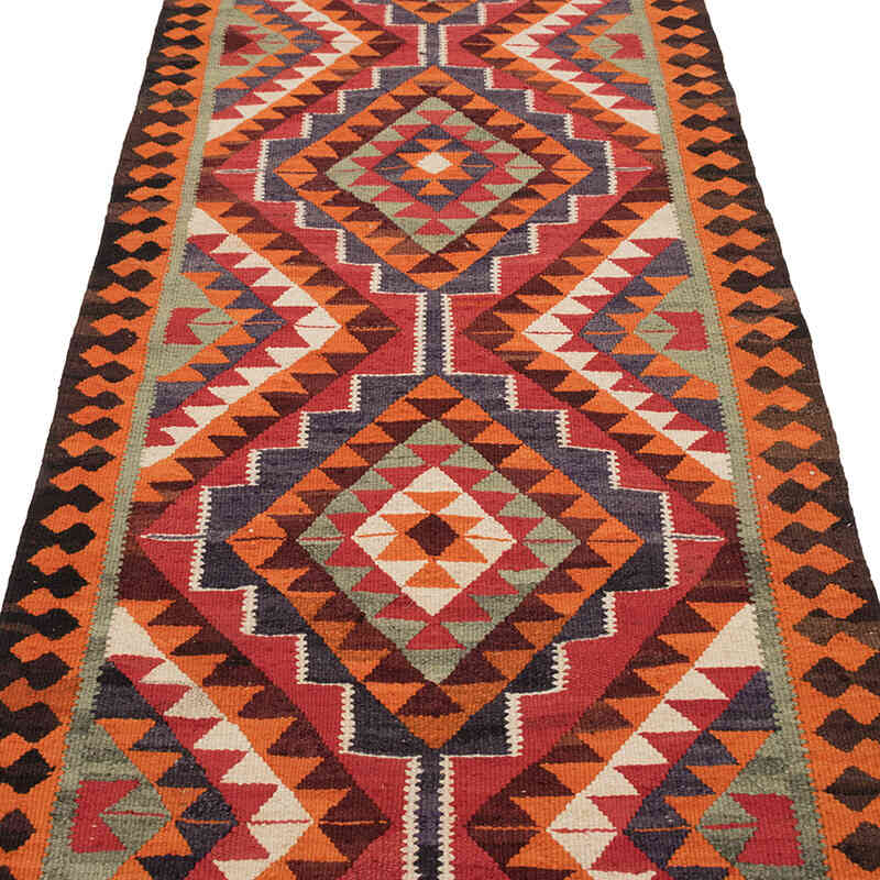 Alfombra Kilim Tribal Vintage - 94 cm x 326 cm - K0077080
