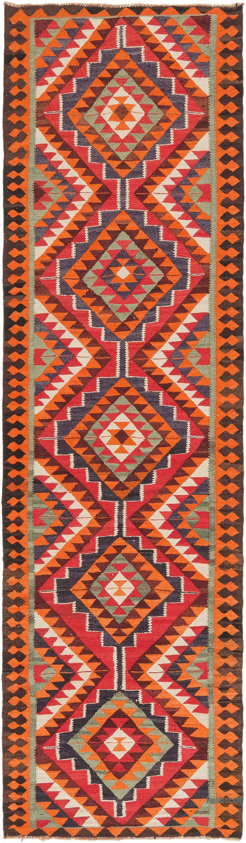 Alfombra Kilim Tribal Vintage - 94 cm x 326 cm - K0077080