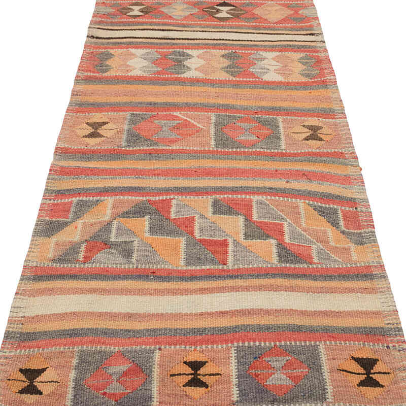 Vintage Tribal Kilim Runner - 2' 10" x 11' 5" (34" x 137") - K0077082