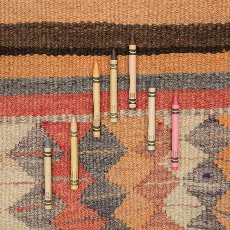 Vintage Tribal Kilim Runner - 2' 10" x 11' 5" (34" x 137") - K0077082