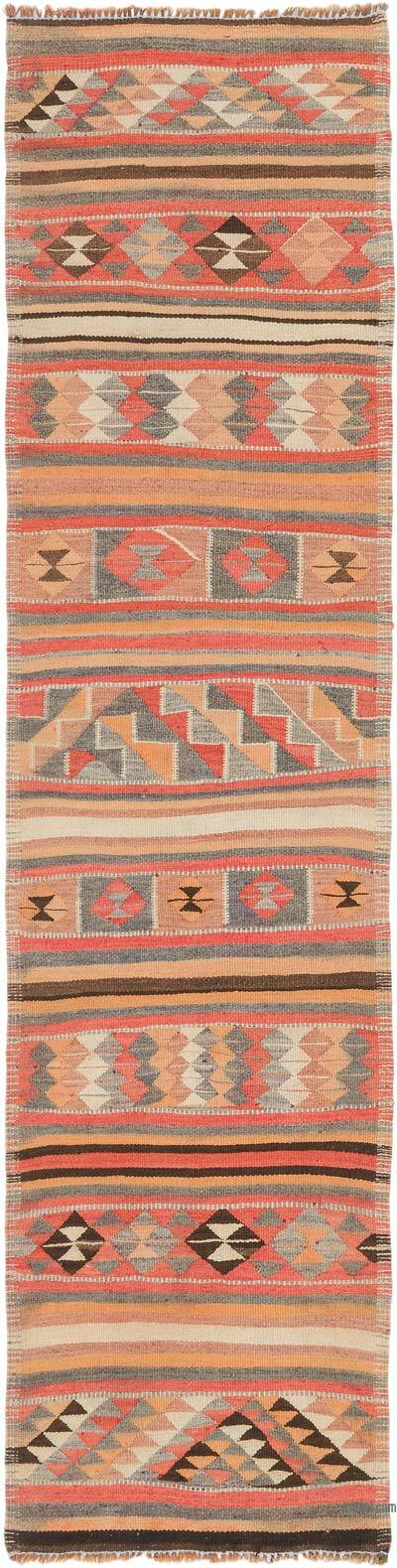 Alfombra Kilim Tribal Vintage - 86 cm x 349 cm