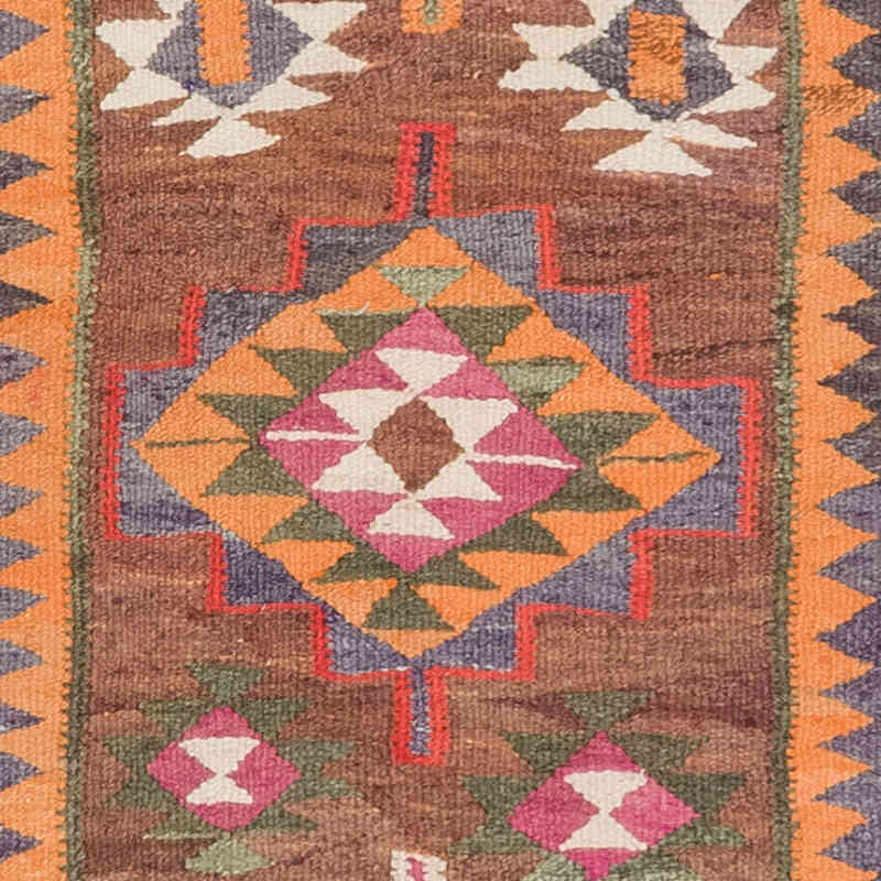 Vintage Tribal Kilim Runner - 2' 11" x 9' 7" (35" x 115") - K0077084