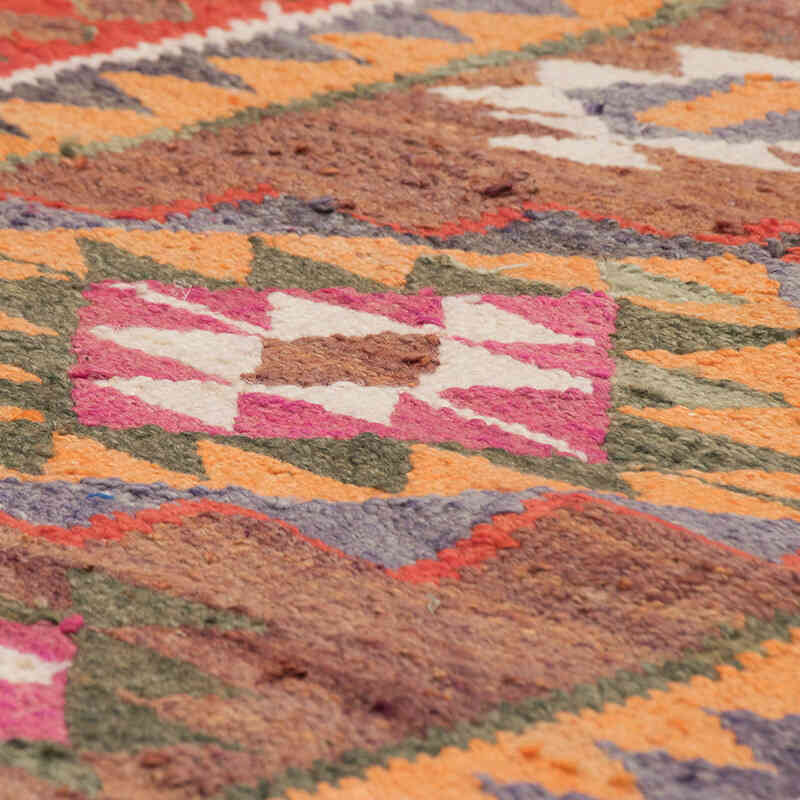 Vintage Tribal Kilim Runner - 2' 11" x 9' 7" (35" x 115") - K0077084