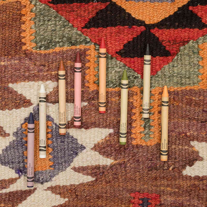 Vintage Tribal Kilim Runner - 2' 11" x 9' 7" (35" x 115") - K0077084