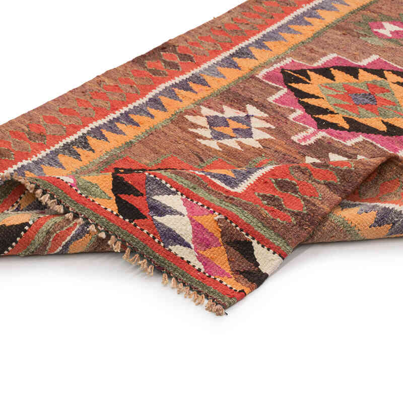 Vintage Tribal Kilim Runner - 2' 11" x 9' 7" (35" x 115") - K0077084
