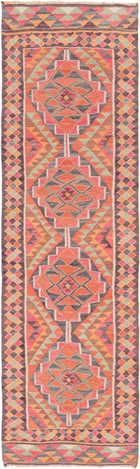 Vintage Anadolu Kilim Yolluk - 95 cm x 320 cm