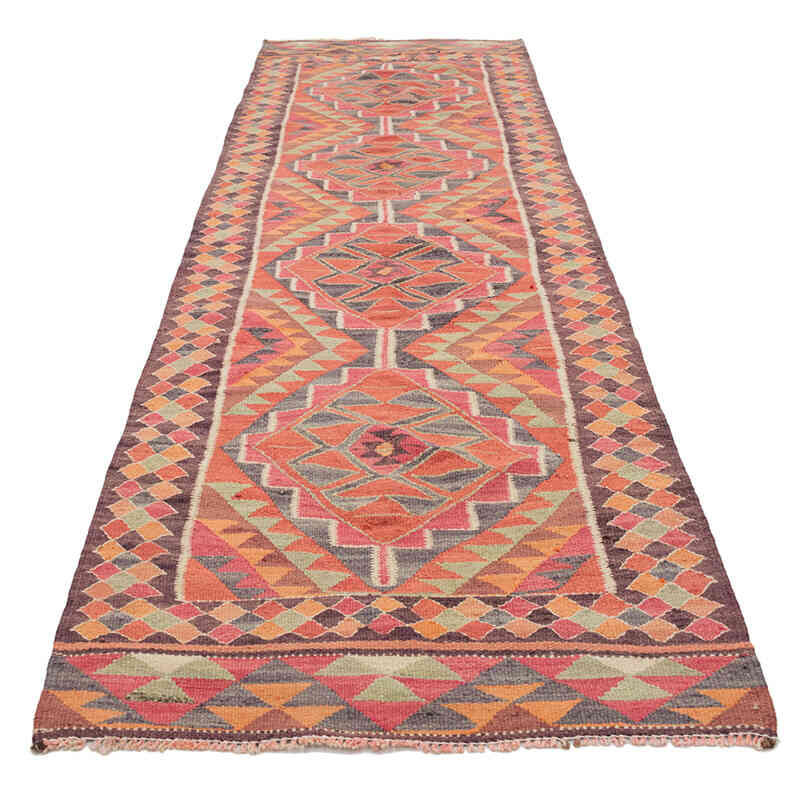 Vintage Anadolu Kilim Yolluk - 95 cm x 320 cm - K0077085
